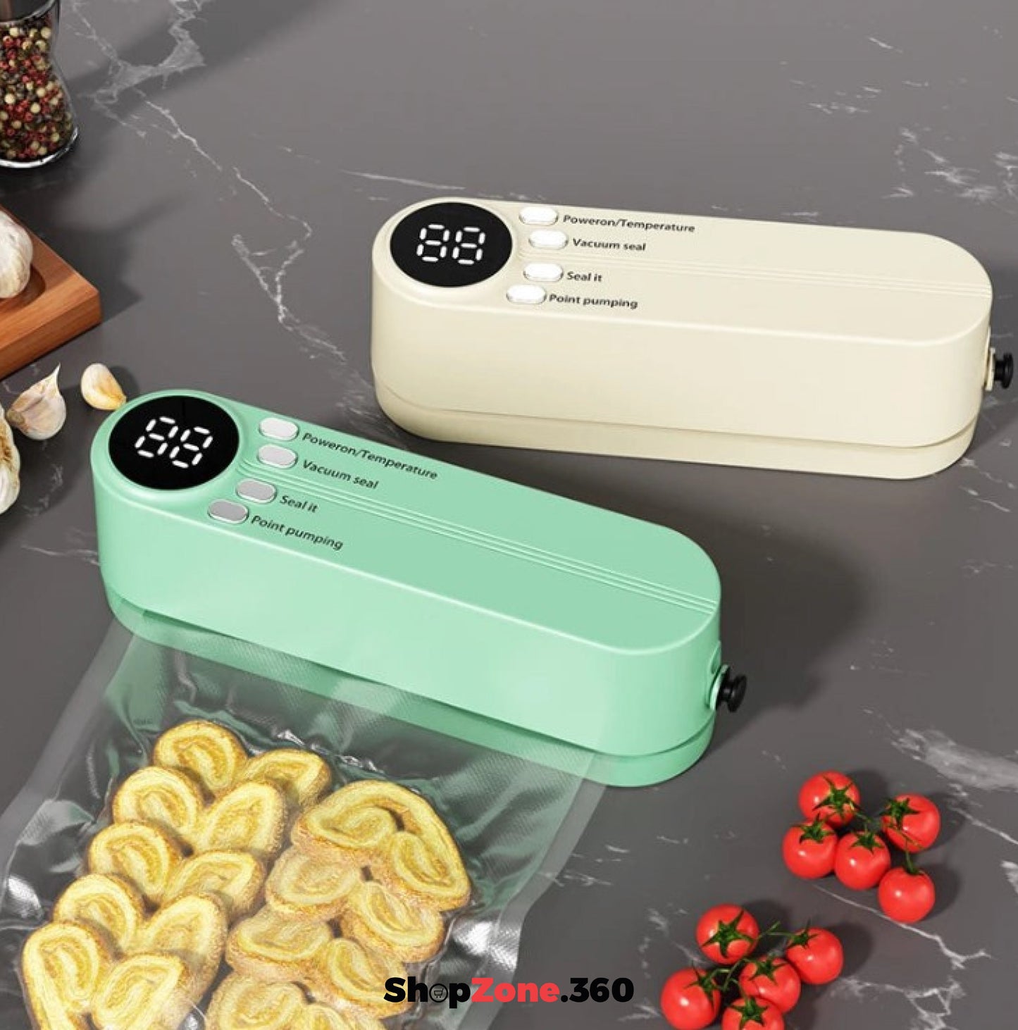 ShopZone360™ Mini Macchina per Sigillare Sottovuoto Wireless